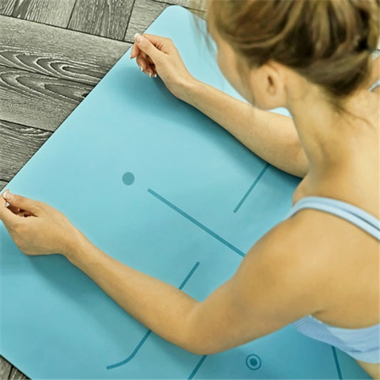 Rubber Yoga Mat – Premium Alignment Design